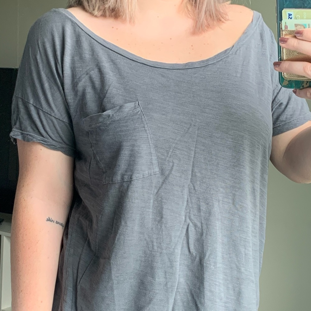 Slouchy Gray Tee, American Eagle XL
